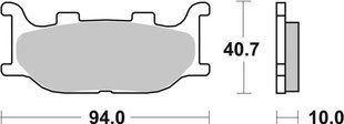 Тормозные колодки SBS Performance Front Brake Pads, Sinter 691HS фото