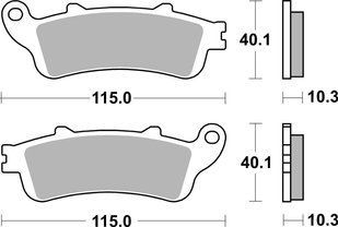Тормозные колодки SBS Performance Rear Brake Pads, Sinter 880LS фото