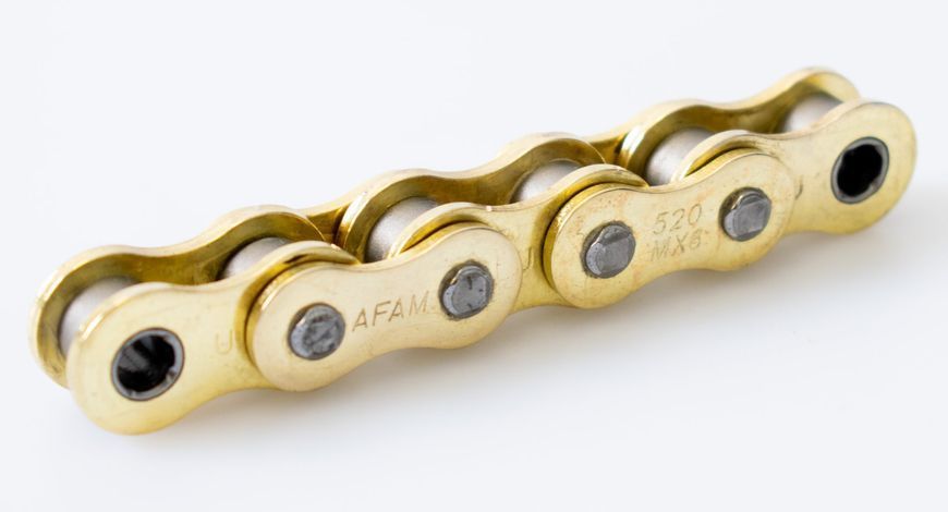Ланцюг AFAM MX6-GG Chain - 520 [Gold], 520-118L / No Seal A520MX6-GG-118L фото