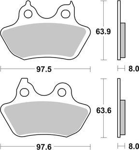 Тормозные колодки SBS High Performance Rear Brake Pads, Sinter 846H.LS фото