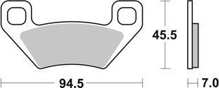Тормозные колодки SBS Standard Brake Pads, Sinter/Carbon 822ATS фото