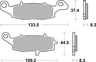 Гальмівні колодки Renthal RC-1 Front Brake Pads, Sintered BP-504-HHP фото