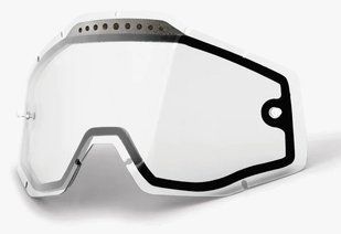 Лінза 100% RC/AC/ST Vented Dual Pane Lens - Clear, Dual Clear Lens 51006-010-02 фото