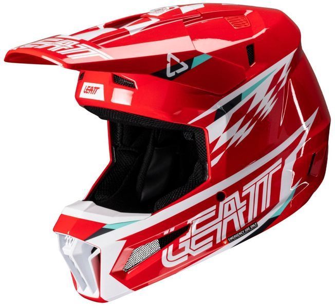 Шлем LEATT Moto 3.5 Helmet + Goggle [Red], S 1025100461 фото