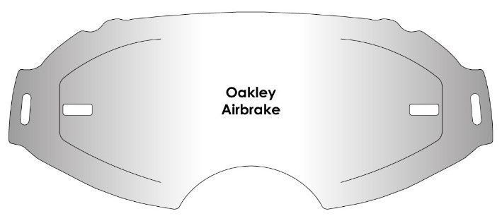 Лінза AirScreen для окулярів Oakley Airbrake Kit без застібок, Дзеркальний хром ( Silver mirror ) 010-001-13 фото