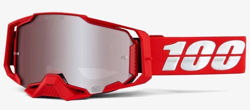 Окуляри 100% ARMEGA Goggle HiPER Red - Mirror Silver Lens, Mirror Lens 50720-003-02 фото