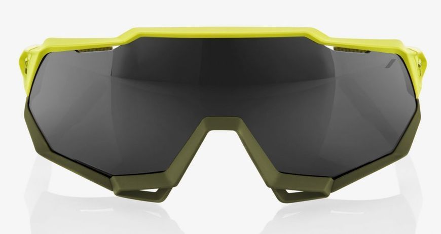 Очки Ride 100% SPEEDTRAP - Soft Tact Banana - Black Mirror Lens, Mirror Lens 61023-004-61 фото