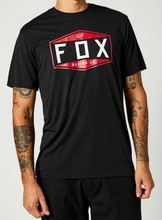 Футболка FOX EMBLEM TECH TEE [Black], L 26972-001-L фото