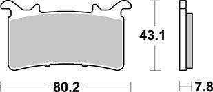 Тормозные колодки SBS Track Days Front Brake Pads, EVO Sinter 985RST фото