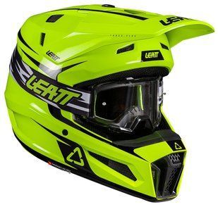 Шолом LEATT Moto 3.5 Helmet + Goggle [Neon Yellow], L 1026000753 фото