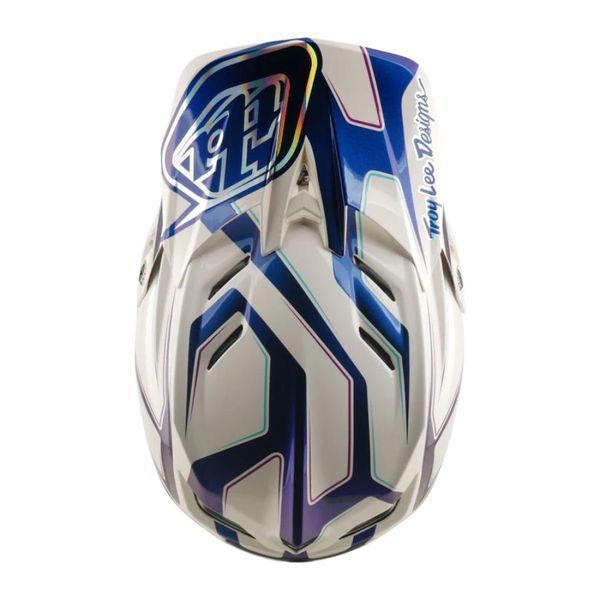 Вело шолом TLD D4 COMPOSITE HELMET; FLARED [WHITE / INDIGO] L 140022004 фото