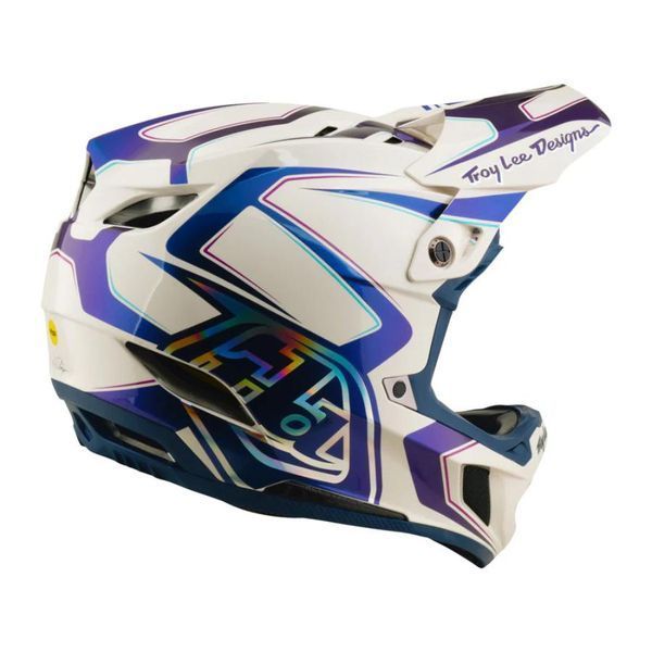 Вело шолом TLD D4 COMPOSITE HELMET; FLARED [WHITE / INDIGO] L 140022004 фото