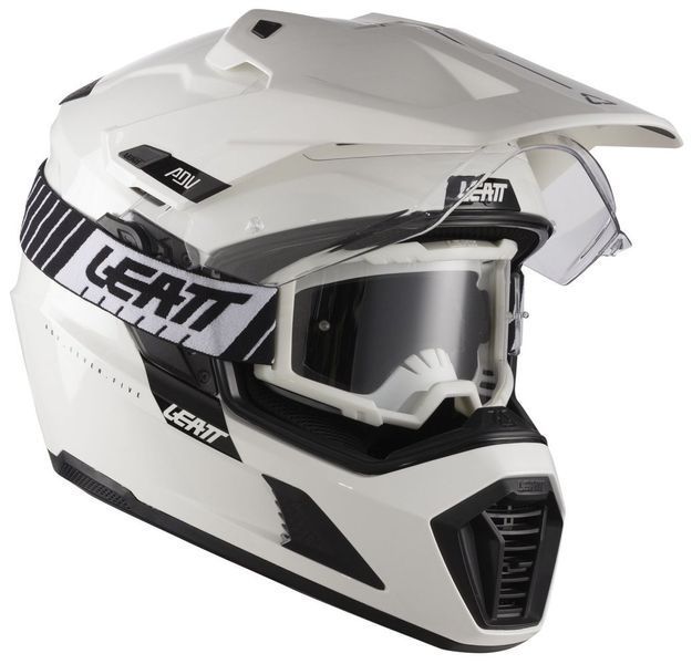 Шолом LEATT 7.5 Adventure Helmet + Goggle [White], M 1026001752 фото