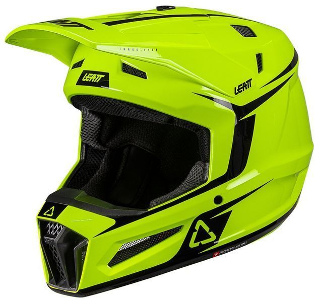 Шолом LEATT Moto 3.5 Helmet + Goggle [Neon Yellow], L 1026000753 фото