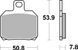 Гальмівні колодки SBS Standard Brake Pads, Ceramic 730HF фото 2