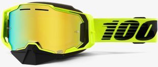 Окуляри 100% ARMEGA SNOWMOBILE Goggle Nuclear Citrus - Mirror Gold Lens, Mirror Lens 50008-00003 фото
