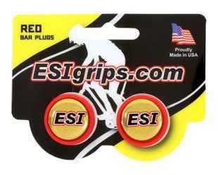 Заглушки керма ESI Bar Plug Red, червоні BP1RD фото