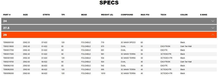 Покришка MAXXIS REKON 29X2.60 TPI-60 Foldable EXO/TR/TANWALL ETB00219700 фото