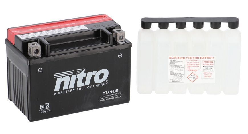 Акумулятор NITRO AGM Open Battery [8 Ah], CCA 135 (A) NTX9-BS фото