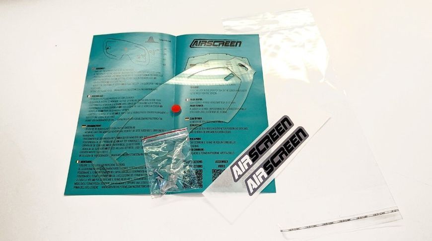 Линза AirScreen для очков 100% Strata V2 / Accuri V2 / Racecraft V2 Kit без застежек, Прозрачный ( Clear ) 002-002-11 фото