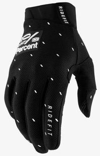 Перчатки Ride 100% RIDEFIT Glove [Slasher Black], M (9) 10010-00036 фото