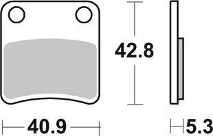 Тормозные колодки SBS Standard Brake Pads, Ceramic 879HF фото