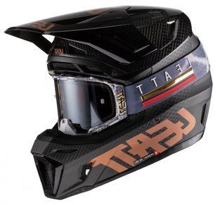 Шлем LEATT Helmet Moto 9.5 + Goggle [Carbon], XL 1022010104 фото