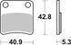 Тормозные колодки SBS Standard Brake Pads, Ceramic 879HF фото 1