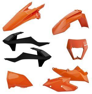Пластик Polisport ENDURO kit - KTM (17-) [Orange/Black], KTM 90881 фото