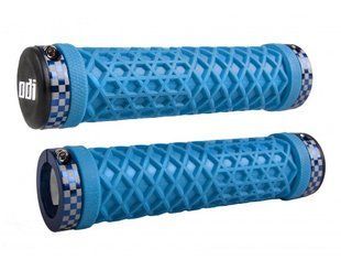 Гріпси ODI Vans&reg; Lock-On Grips, Light Blue w/ Blue Classic Checker Etched Clamps D30VNLU-UC фото