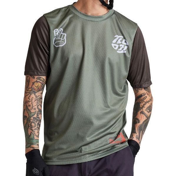 Джерсі TLD FLOWLINE SS JERSEY FLIPPED [OLIVE] M 335479013 фото