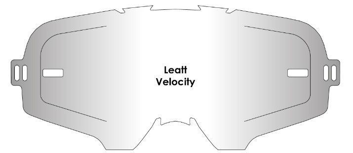 Линза AirScreen для очков LEATT Velocity без застежек, затемненный (Light smoke) 008-001-16 фото
