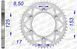 Звезда AFAM Aluminium Sprocket 520 &ndash; Honda [Silver], 49z 11212N-49 фото 3