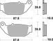 Тормозные колодки SBS Sport Brake Pads, Sinter/Carbon 915SI фото 1
