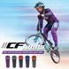 Гріпси ODI CF Grip v2.1 Lock-On Pearl Blk/Gpht w/MtBlk Clamp F35CFBH-B фото 3