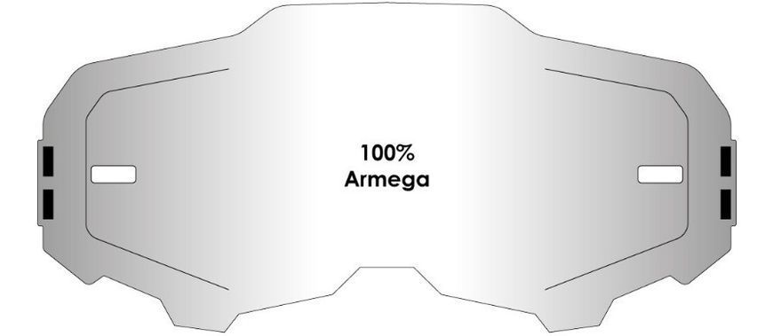 Линза AirScreen для очков 100% Armega Kit без застежек, Прозрачный ( Clear ) 002-004-11 фото