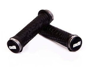 Гріпси ODI Troy Lee Designs Signature MTB Lock-On Bonus Pack Black w/Grey Clamps (чорні з серыми замками) D30TLB-G фото