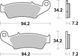 Тормозные колодки SBS Sport Brake Pads, Sinter/Carbon 694SI фото 2