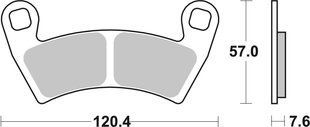 Тормозные колодки SBS Sport Brake Pads, Sinter/Carbon 897SI фото