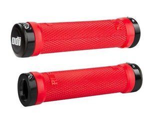 Гріпси ODI Ruffian MTB Lock-On Bonus Pack Bright Red w/Black Clamps (червоні з чорними замками) D30RFBR-B фото