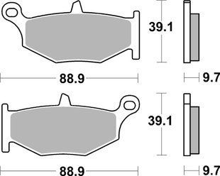 Гальмівні колодки Renthal RC-1 Rear Brake Pads, Sintered BP-522 фото
