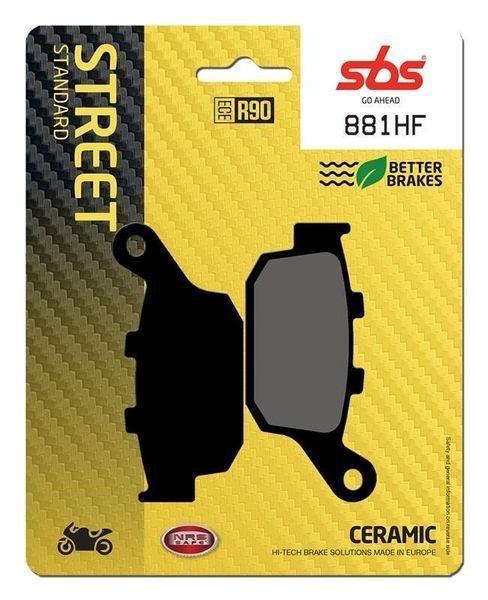 Гальмівні колодки SBS Standard Brake Pads, Ceramic 881HF фото