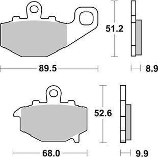 Гальмівні колодки Renthal RC-1 Rear Brake Pads, Sintered BP-524 фото