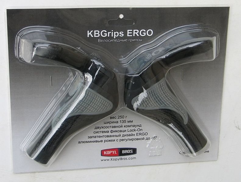 Вело грипси KBGrips Ergo [Black], One Size 00003-001-001 фото