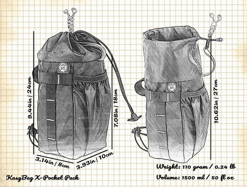Сумка на руль KasyBag X-Pocket Pack One hand (кормушка) no pocket KB-XPPOH-np фото