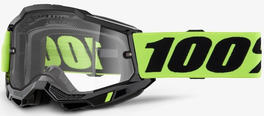 Очки 100% ACCURI 2 ENDURO MTB Goggle Neon Yellow - Clear Lens, Dual Clear Lens 50016-00008 фото