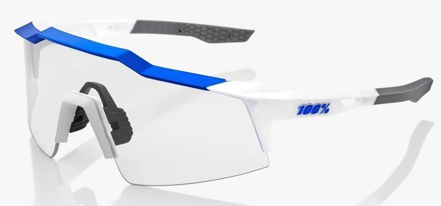 Очки Ride 100% SPEEDCRAFT SL - Matte Metallic Blue - HiPER Blue Multilayer Mirror Lens, Mirror Lens 60008-00003 фото