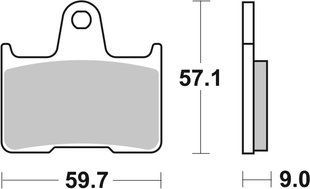 Гальмівні колодки Renthal RC-1 Rear Brake Pads, Sintered BP-525 фото