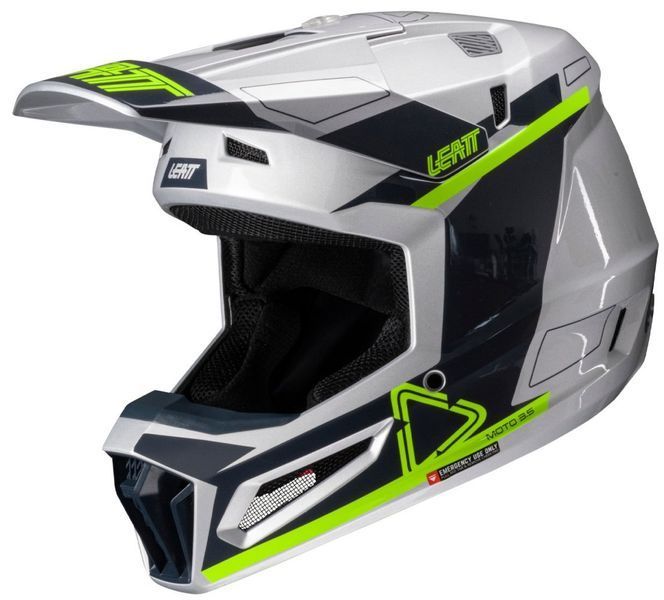 Шлем LEATT Moto 3.5 Helmet + Goggle [Steel], L 1025100523 фото