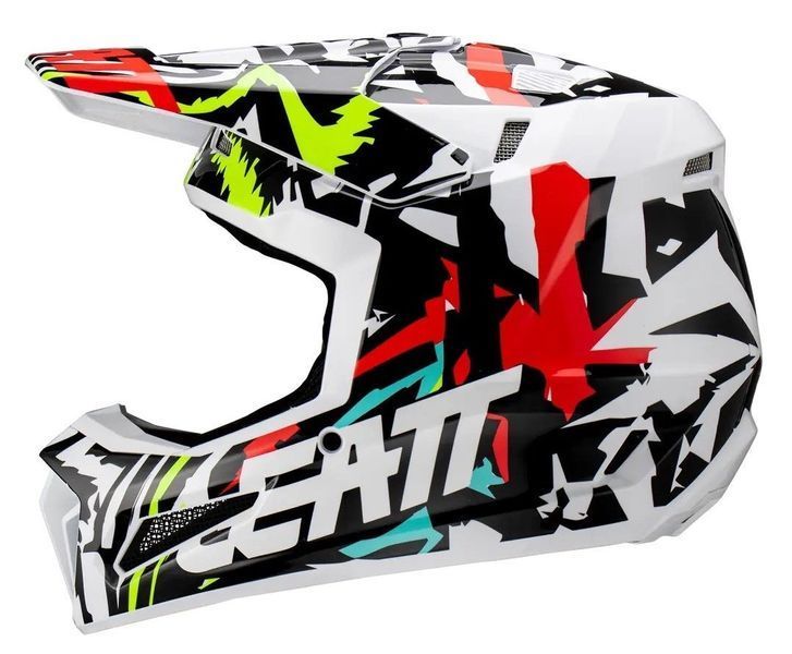 Шолом LEATT Moto 3.5 Jr Helmet [Zebra], YL 1023011701 фото